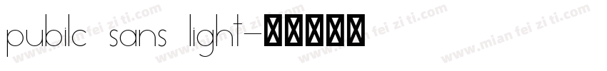 pubilc sans light字体转换